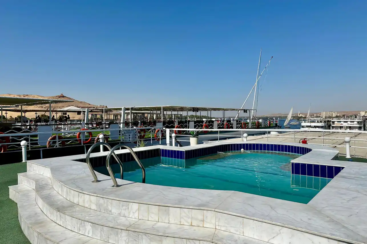 Sun deck of the MS Nile Crown I Nile Cruise Nile cruise